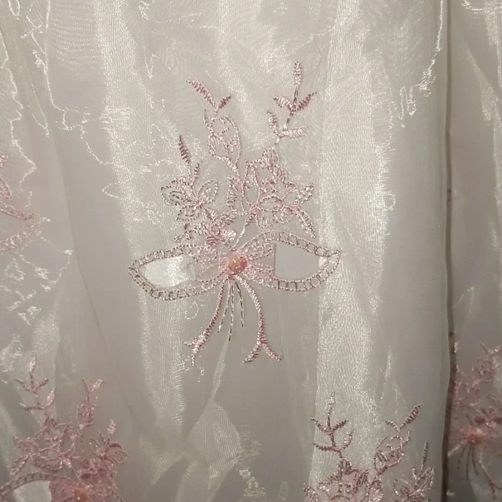 Butterflyxc Inc boutique pink and white  dress Sz